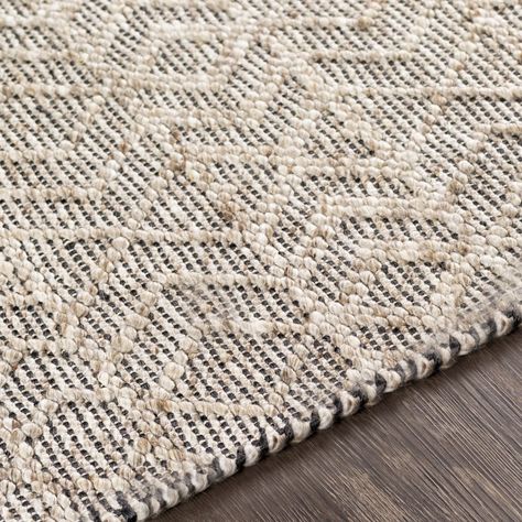 Surya Ingrid Rug | Casual Area Rug | Rugs Direct Woven Area Rug Living Room, Small Plant Stand, Rugs Direct, Colorado House, Hidden Tv, Taupe Rug, Artisan Rugs, Modern Cottage, Rug Direct