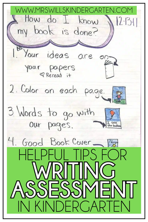 Writing can be a challenge for kindergarten students, which is why it's so important to track their progress with regular assessment! In this post, I'm sharing tips and resources to help with writing assessment in kindergarten. Click here to take a closer look at these writing assessment tips for kindergarten. Literacy Assessment Preschool, Assessment Preschool, Writers Workshop Kindergarten, October Kindergarten, December Kindergarten, Kindergarten Writing Prompts, Writing Assessment, Interactive Writing, Writing Samples