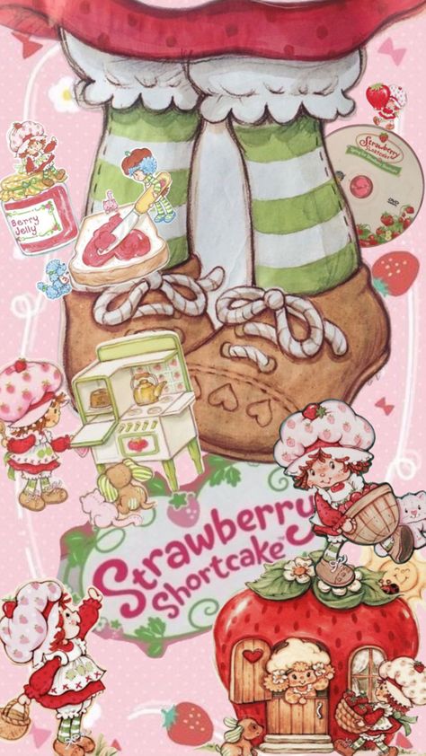 Strawberry Shortcake Wallpaper, Strawberry Shortcakes, Strawberry Shortcake Birthday, Strawberry Shortcake Cartoon, Strawberry Shortcake Characters, Vintage Strawberry Shortcake, Photographie Portrait Inspiration, Vintage Strawberry, Paper Background Texture