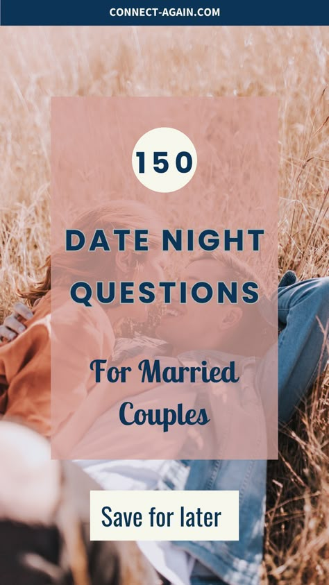 Are you ready for the best date night questions for couples to reconnect? In this blog post, you'll find deeper conversation starters for couples and access to a free download of the date night questions! Save for later and follow for more happy marriage tips. Spouse Date Night Questions, Marriage Date Night Questions, Couples Favorites Challenge, Fun Date Night Questions For Married Couples, Married Couple Date Night Questions, Date Night Rules, Couple Date Questions, Couple Date Night Questions, Date Night Conversation Marriage