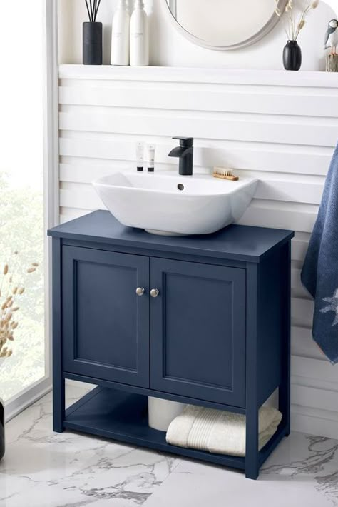 Under Pedestal Sink Storage, Under Sink Cupboard, Pedestal Sink Storage, Bathroom Under Sink Cabinet, Under Sink Storage Unit, Bathroom Sink Units, Navy Bathroom, Bathroom Sink Storage, Under Sink Cabinet