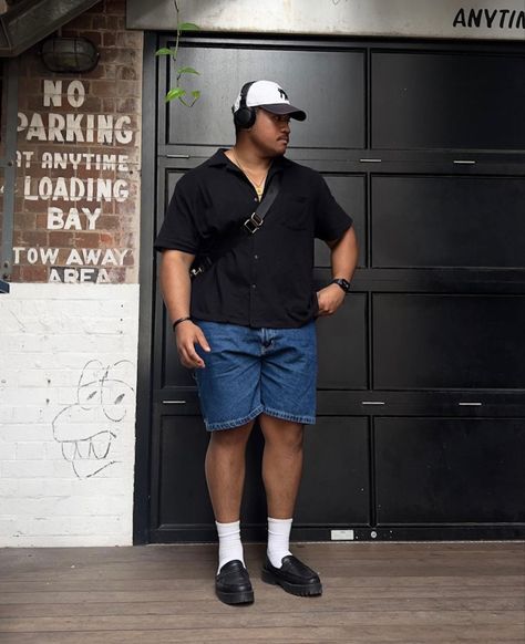 Menswear Plus Size, Plus Size Male Fashion Summer, Petite Men Fashion, Big Guy Summer Fashion, Mid Size Men Outfits, Men’s Plus Size Summer Fashion, Chubby Guys Outfits, Midsize Men Outfits, Overweighted Outfits Men