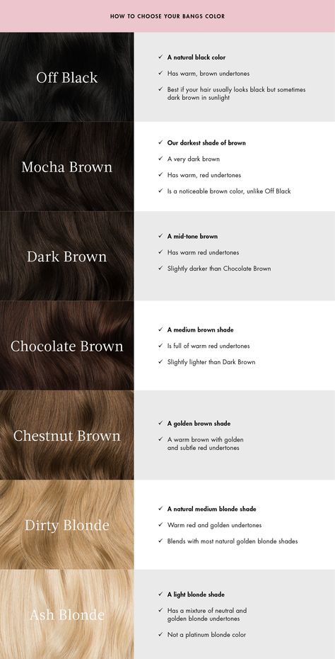 Shade Of Black Hair Color, All Hair Colors Shades, Hair Chart Color, Hair Colors Charts, Brunette Hair Chart, Different Dark Hair Colors, Brown Hair Colour Palette, Different Types Of Dark Brown Hair, Hair Colour Chart Shades