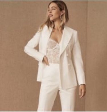 Female Wedding Suit, Wedding Suits Women, Women Wedding Suit, Wedding Suit Women, Order Dresses Online, Wedding Suits For Bride, White Wedding Suit, Wedding Pantsuit, Wedding Pants