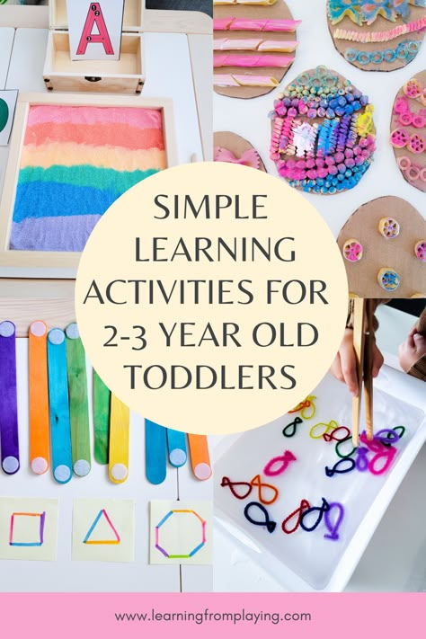 Activities For 1-2 Year Kids At Daycare, Open Ended Activities For Toddlers, Activities For Toddlers At Home, Months Activities, Two Years Old Activities, Learning Activities For Toddlers, Fun Learning Activities, Homeschool Preschool Activities, Easy Toddler Activities