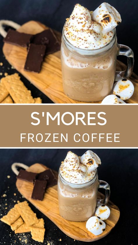 Frozen Ice Coffee Recipe, Summer Frappe Ideas, Fun Healthy Coffee Drinks, Iced Fall Coffee Drinks, Iced Coffee Blender Recipe, Frozen Espresso Drinks, Homemade Frozen Coffee Drinks, Summer Coffee Drink Ideas, Boozy Iced Coffee Drinks