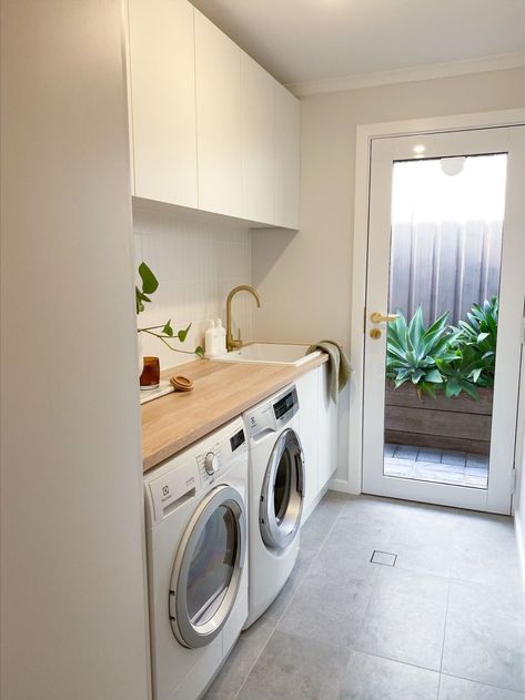 Laundry Bathroom Combo Layout, Laundry Bathroom Combo, Ikea Laundry, Ikea Laundry Room, Laundry Makeover, Pantry Laundry Room, Modern Laundry, Laundry Room Flooring, Dream Laundry Room