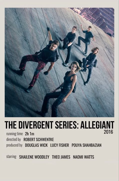 minimal polaroid movie poster for the divergent series: allegiant Divergent Aesthetic Poster, The Divergent Series, Divergent Movie Poster, Divergent Poster, Allegiant Movie, Polaroid Movie Poster, Divergent Movie, The Divergent, Polaroid Posters