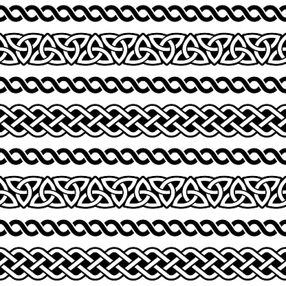 Celtic Knot Interlocked - Free vector graphic on Pixabay Swirls Tattoo, Celtic Band Tattoo, Celtic Knot Border, Escudo Viking, Viking Ornament, Celtic Border, Celtic Knot Band, Tattoo Band, Irish Pattern