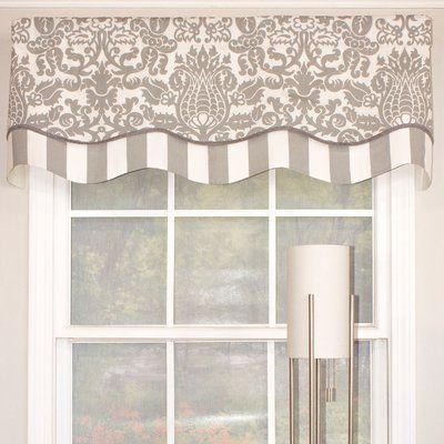 RLF Home Ozbourne Glory 50" Window Valance | Wayfair Rideaux Shabby Chic, Kitchen Window Valances, Bathroom Window Treatments, No Sew Curtains, Kitchen Valances, Kitchen Window Treatments, Shabby Chic Bathroom, Valance Window Treatments, Custom Drapes