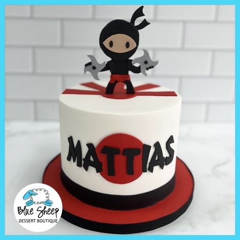 Ninja Party Cake, Ninja Birthday Party Ideas Cake, Ninja Theme Cake, Ninja Birthday Cake Ideas, Ninja Cake Ideas Boys, Ninja Cake Ideas, Karate Birthday Party Ideas, Karate Birthday Cake, Ninja Birthday Cake