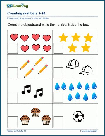 Kindergarten Numbers, Letter Recognition Worksheets, Kindergarten Phonics Worksheets, Free Printable Math Worksheets, Numbers Counting, Counting Worksheets, Pre Writing Activities, Counting Numbers, Worksheets For Preschool