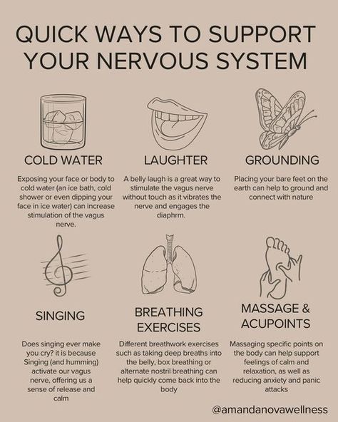 Amanda Tiberi on Instagram: "Building upon my post from yesterday regarding the nervous system. Every piece of the puzzle (emotional body, subtle body, physical body) works together to form an intricate system that is made to self heal. It doesn’t need to be complicated, we don’t need to “fix ourselves” - we’re not broken. What we all could use is a little more support, a little more nourishment, a little more compassion towards ourselves and others. That’s all I’ve got for today🤍like save share follow - all the things so that others may receive this support today. 

#nervoussystemregulation #nervoussystem #nervoussystemhealing #nervoussystemhealth #anxiety #panicattack #vagusnerve #vagusnervestimulation #vagusnervehealing" Heal The Nervous System, How To Heal Your Nervous System, Healing Nervous System, Heal Nervous System, No Support System, Wellness Rituals, Somatic Healing, Somatic Therapy, Emotional Needs