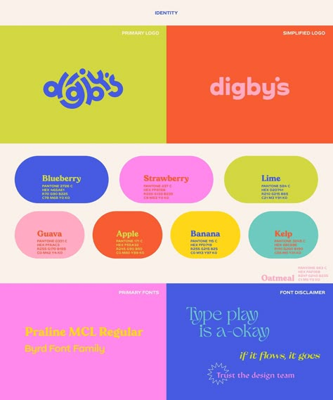 Digbys | Tamara Alexander 9 Colour Palette, Brand Identity Colour Palette, Graphic Design Planner, Visual Identity Graphic Design, Tiktok Graphic Design, Colourful Web Design, Fruity Color Palette, Ui Ux Color Palette, Brand Color Ideas