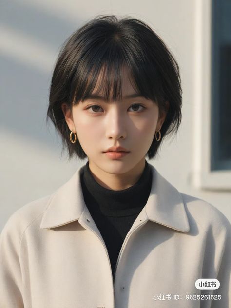 Short Asian Women Haircut, Short Straight Asian Hair, Uneven Short Hair, Asian Haircuts Short, Short Bob Asian Hair, Bob With Bangs Asian, Thai Short Hair, Short Hair Color Ideas Korean, Japan Short Hairstyle