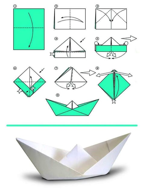 Paper Boat Origami, Origami Diagrams, Creative Origami, Origami Boat, Origami Dragon, Cute Origami, Origami Patterns, Instruções Origami, Origami Paper Art