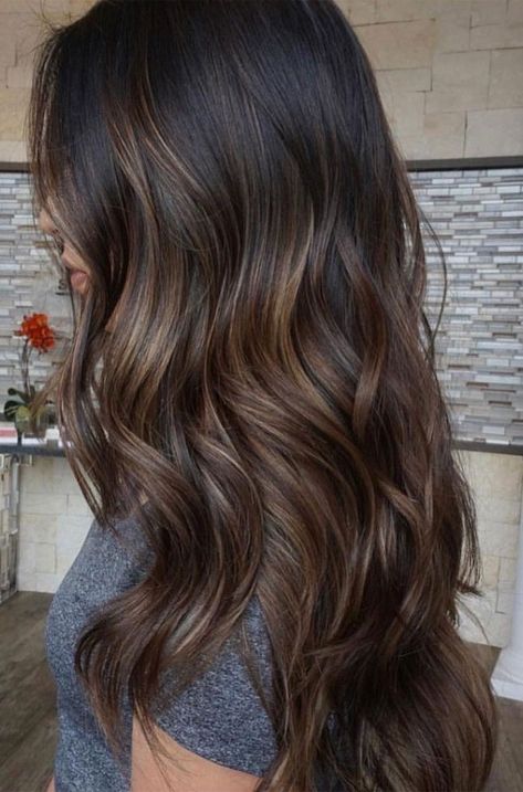 Cinnamon Hair, Rambut Brunette, Black Hair Balayage, Brown Hair Looks, Brown Hair Inspo, Brunette Hair With Highlights, Balayage Hair Dark, Natural Highlights, Gorgeous Hair Color