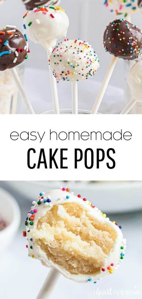 Homemade Cake Pops, Cake Pop Recipe Easy, Make Cake Pops, Cake Ball Recipes, Frosting Chocolate, Pops Cake, Cake Pops How To Make, Cake Pop Recipe, Homemade Cake