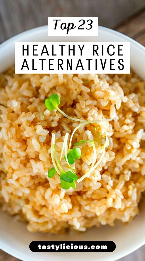 rice alternatives keto | cheap substitute for rice | rice alternatives for diabetics | alternative for rice for weight loss | is corn a good substitute for rice | what is a healthy substitute for rice | is potato a good substitute for rice Rice Diet Recipes, Rice Diet Before And After, Healthy Carb Alternatives, Best Healthy Rice, No Rice Meals, Grain Alternatives, How To Make Healthy Rice, Salt Free Rice Recipes, Low Calorie Rice