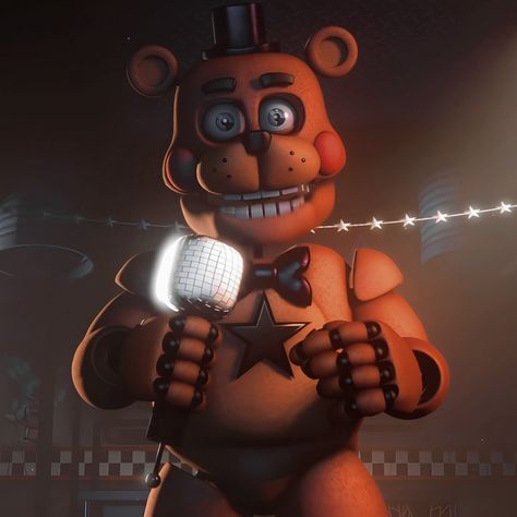 Rockstar Freddy Fanart, Fnaf Rockstar Freddy, Mayor From Nightmare Before Christmas, Christmas Fnaf, Rockstar Animatronics, Rockstar Freddy, Fnaf Song, Cosplay Memes, Golden Freddy