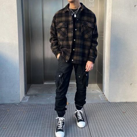 Fashion Outerwear, Flannel Outfits, Mens Casual Outfits Summer, Street Style Outfits Men, Street Fashion Men Streetwear, Mens Casual Dress Outfits, Men Jackets, Men Stylish Dress, Guys Clothing Styles