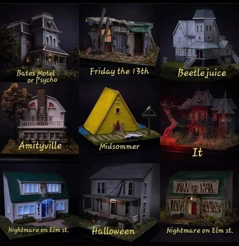 Horror Town Aesthetic, Horror Movie Houses, Horror Movie Ideas, Cozy Horror, Horror Movie Scenes, Horror Vibes, Facts About Halloween, Horror Room, Halloween Facts