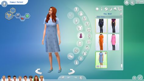 Mod The Sims - Get To Work Patient Outfit Sims 4 Work Outfit, Patient Outfit, Barista Outfits, Sims 4 Studio, Doctor Outfit, Outfit Collection, Career Outfits, Free Sims 4, Outfit Work