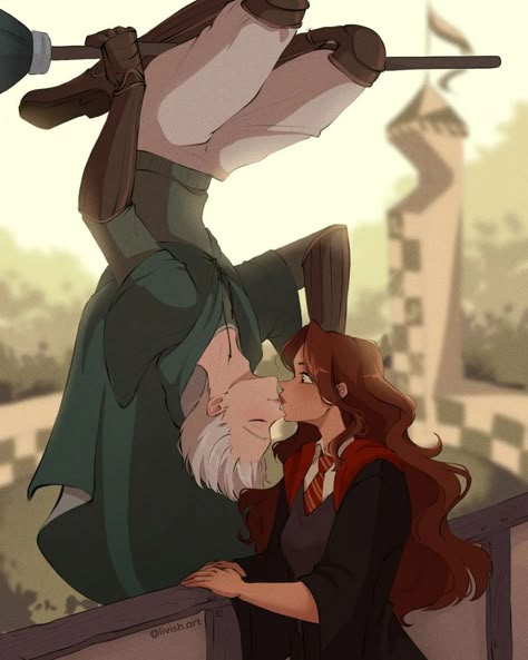 Hermione X Draco, Hermione Granger Fanart, Hermione Fan Art, Draco Y Hermione, Dramione Art, Malfoy Fanart, Draco And Hermione Fanfiction, Dramione Fanart, Draco Malfoy Fanart