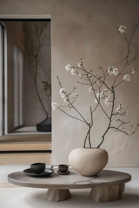 Wabi Sabi Modern Ideas: Embracing Simplicity in Contemporary Design - Quiet Minimal Wabi Sabi Interior Bedrooms, Wabi Sabi Bedroom Design, Modern Wabi Sabi Interiors, Japan Interior Design, Organic Minimalism, Wabi Sabi Home Decor, Japandi Living Room, Wabi Sabi Design, Wabi Sabi Interior