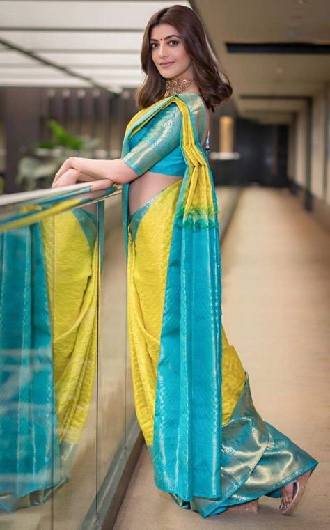 Blaus Design, Tanjin Tisha, Saree Color Combinations, Sarees Design, Indian Blouse Designs, South Indian Blouse Designs, Kanjeevaram Sarees, Blouses Designs, Sari Design