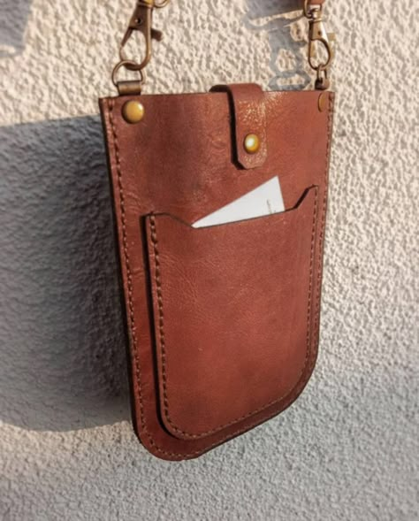 Leather Hand Sewn Phone Purse Iphone 14131211X85 5S 6 - Etsy Leather Mobile Phone Bag, Handmade Leather Work, Pochette Portable, Handmade Leather Tote Bag, Leather Phone Pouch, Handmade Leather Purse, Diy Leather Bracelet, Diy Leather Projects, Diy Leather Bag