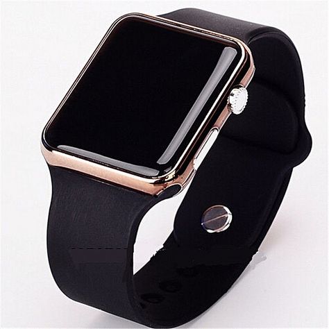 Generic Wrist Watch Digital Watch Unisex Electronic Leather Band Square Simple Students Clock | Jumia.com.ng Digital Wrist Watch, Led Watch, Men Sport, Digital Clocks, Best Watches, Smart Watches, Silicon Bands, Sport Watches, Men's Watches