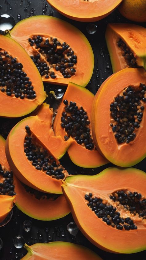 Papaya Background, Papaya Aesthetic, Papaya Images, Tooty Fruity, Coco Butter, Fruit Animals, Aesthetic Orange, H.e.r Aesthetic, Vegan Eating