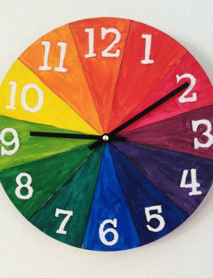 These 8 bright activities and games will help teach your kids all about rainbows. Your child can have fun while mastering their colors. Color Wheel Design, Color Wheel Art Projects, Color Wheel Projects, Color Wheel Art, Wheel Clock, Frida Art, Preschool Fine Motor, Diy Wall Clock, Wheel Art