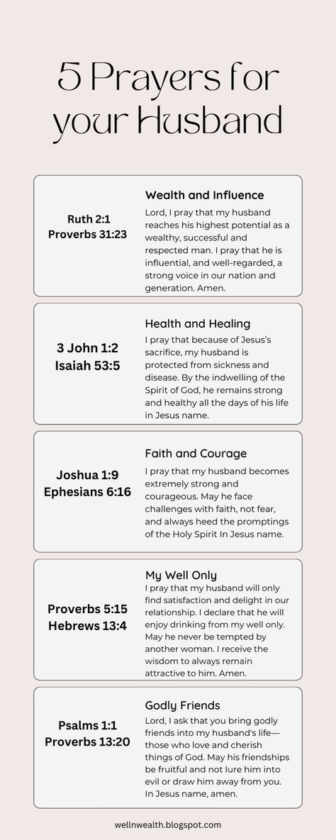 Your husband may not be perfect, but thankfully, you can do something about it - You can pray for the change you want to see in him. Here are some prayer suggestions that have worked for me. I believe they can work for you too. Things To Pray For Your Husband, Prayer For Husband's Salvation, Praying Over Your Husband, Verses To Pray Over Your Future Husband, 30 Day Prayer Challenge For Husband, Prayer For Husbands Work, Scripture For My Husband, Pray For Husband Quotes, Things To Pray For Your Future Husband