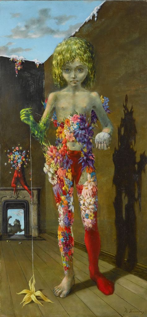 Dorothea Tanning, Magic Flower, Leonora Carrington, Flower Games, Peggy Guggenheim, Psy Art, Study Photography, Max Ernst, Traditional Paintings