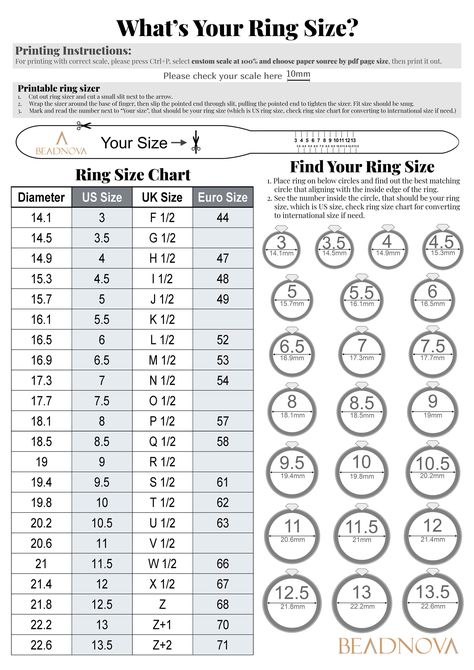 How to measure your ring size at home? Download our printable ring size chart. Also, we will share some guidelines to find your ring size. Rings Size Chart, How To Know Ring Size, Ring Sizing Chart, How To Know Your Ring Size At Home, How To Know My Ring Size, Ring Sizer Printable, Ring Sizes, How To Find Your Ring Size, How To Know Your Ring Size