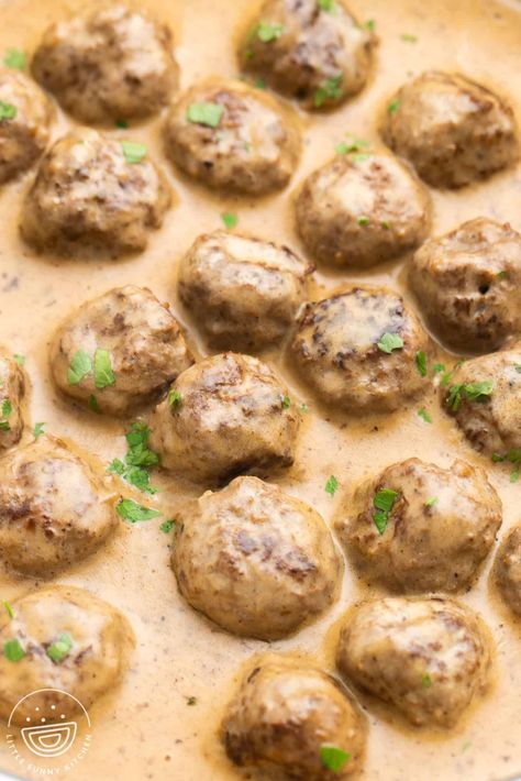 The Best Ikea Swedish Meatballs Recipe Meatballs In Brown Gravy, Easy Swedish Meatball Sauce, Swedish Meatball Sauce Recipe, Meatball Sauce Recipe, Ikea Swedish Meatball Recipe, Swedish Meatball Sauce, Easy Swedish Meatball Recipe, Ikea Swedish Meatballs, Brown Gravy Recipe