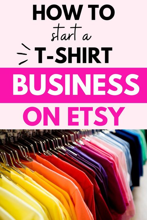 Discover the step-by-step guide on starting a t-shirt business on Etsy using print-on-demand and unleash your creativity! Learn how to research your market, design your shirts, and set up your Etsy shop to kickstart your entrepreneurial journey. #TShirtBusiness #EtsySelling #PrintOnDemand #Entrepreneur #OnlineBusiness Starting A T Shirt Business, How To Start A Sweatshirt Business, Creative T Shirt Design Graphics, Tee Shirt Designs Creative, Starting A Tshirt Business, Own Business Ideas, T Shirt Business, Creative T Shirt Design, Tshirt Business