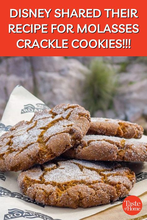 Taste of Home - Move over, gingerbread! THIS Christmas... Crackle Cookies, Molasses Cookies, Molasses, Taste Of Home, Christmas Cookie, Cookie Bars, Sweet Stuff, Cookies Bars, Christmas Cookies