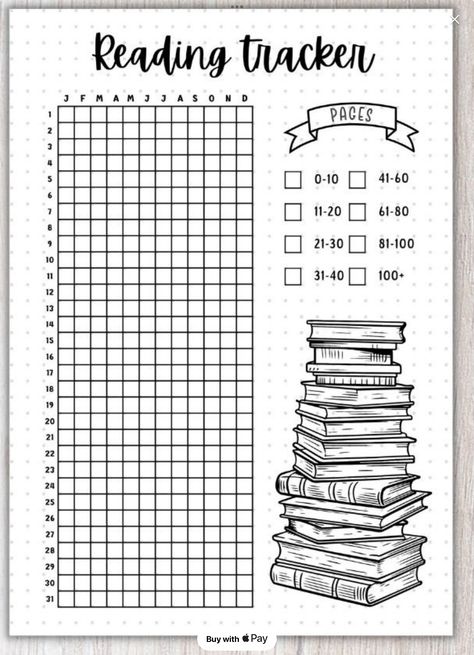 100 Books Challenge, Book Reading Tracker, Bullet Journal Layout Templates, 100 Book Challenge, Reading Journal Printable, Challenge Template, Bullet Journal Month, Book Reading Journal, Bullet Journal Ideas Templates