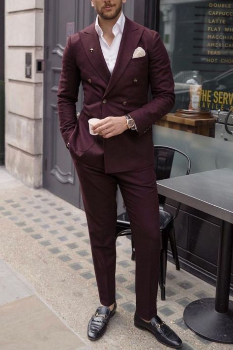 Maroon Wedding Suits Men, Dark Maroon Suit Men, Suits Men Maroon, Burgundy Suit For Men, Wine Red Suit Men Wedding, Maroon Double Breasted Suit, Maroon Coat Outfit Men, Burgundy Double Breasted Suit Men, Maroon Suit Men Wedding