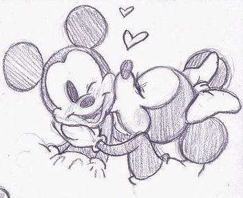 Drawings For Him, Drawings For Boyfriend, Disney Drawings Sketches, Disney Couple, Chicano Drawings, Easy Love Drawings, Disney Art Drawings, Graffiti Style Art, Easy Doodles Drawings