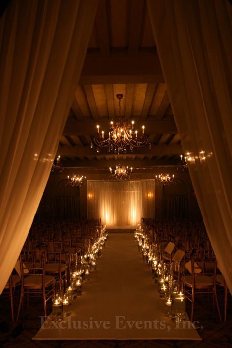 Candle Lit Isle, Candlelit Wedding Ceremony, Ceremony Decorations Indoor, Evening Wedding Ceremony, Mickey Wedding, Corporate Gala, Wedding Ceremony Decorations Indoor, Candle Light Wedding, Candle Lit Ceremony