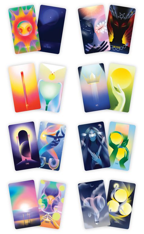 Dream Vision Tarot by Emma Zhang — Kickstarter Tarot Graphic Design, Tarot Illustration Design, Card Deck Design, Beautiful Tarot Cards, Ssjg Goku, Tarot Graphic, Tarot Design, Tarot Card Art, Tarot Card Design