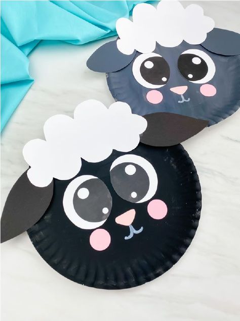 Paper Plate Sheep, Craft Ladybug, Craft Penguin, Sheep Craft, Valentine Paper, Easter Crafts Preschool, Paper Plate Craft, Farm Animal Crafts, Easter Crafts For Toddlers