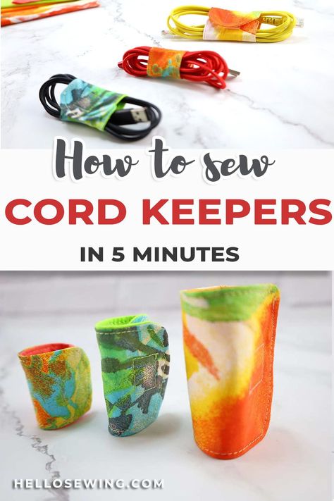 Cord Keepers To Sew, Cord Wrap Diy, Hello Sewing, Make Your Own Fabric, Learn Sewing, Cord Keeper, Mood Happy, Sewing To Sell, Gift Making