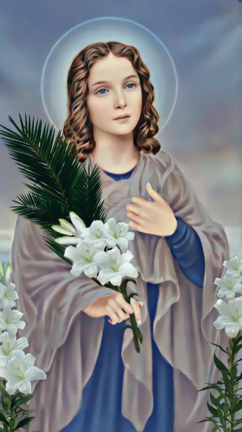 St Maria Goretti HD Fotos Hd 4k, Saint Maria Goretti, St Maria Goretti, Happy Womens, Maria Goretti, St Maria, Virgin Mary Art, Jesus Artwork, Diy Santa