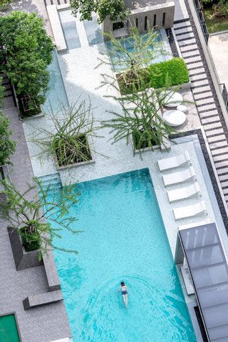 Luxury Pools Backyard, Roof Garden Design, Rooftop Terrace Design, Pool Landscape Design, Regal Design, Resort Design, Architecture Model House, Garden Terrace, Landscape Plan