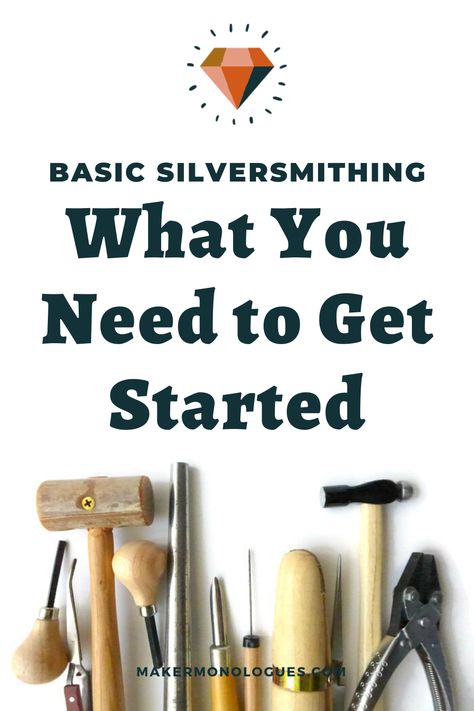 Beginner Copper Jewelry, Metal Jewelry Projects, Hammering Metal Jewelry, Beginner Silversmithing Projects, Silver Smithing For Beginners, Diy Silversmithing, How To Solder Jewelry, Metal Smithing Jewelry, Metal Forming Tools